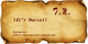 Tér Marcell névjegykártya